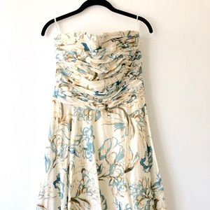 Banana Republic Strapless Floral Dress Size 10